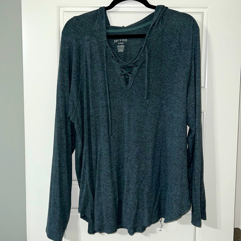 American Eagle plush shirt